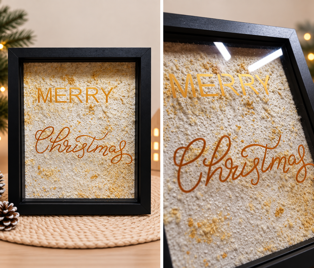🎄 Cadre décoratif « Merry Christmas »