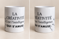 ☕ Mug « La créativité, c’est l’intelligence qui s’amuse »